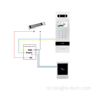 Video Door Telefoon Intercom Opening System Magnetic Lock